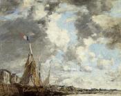 尤金 布丹 : Laundresses on the Bankes of the Touques